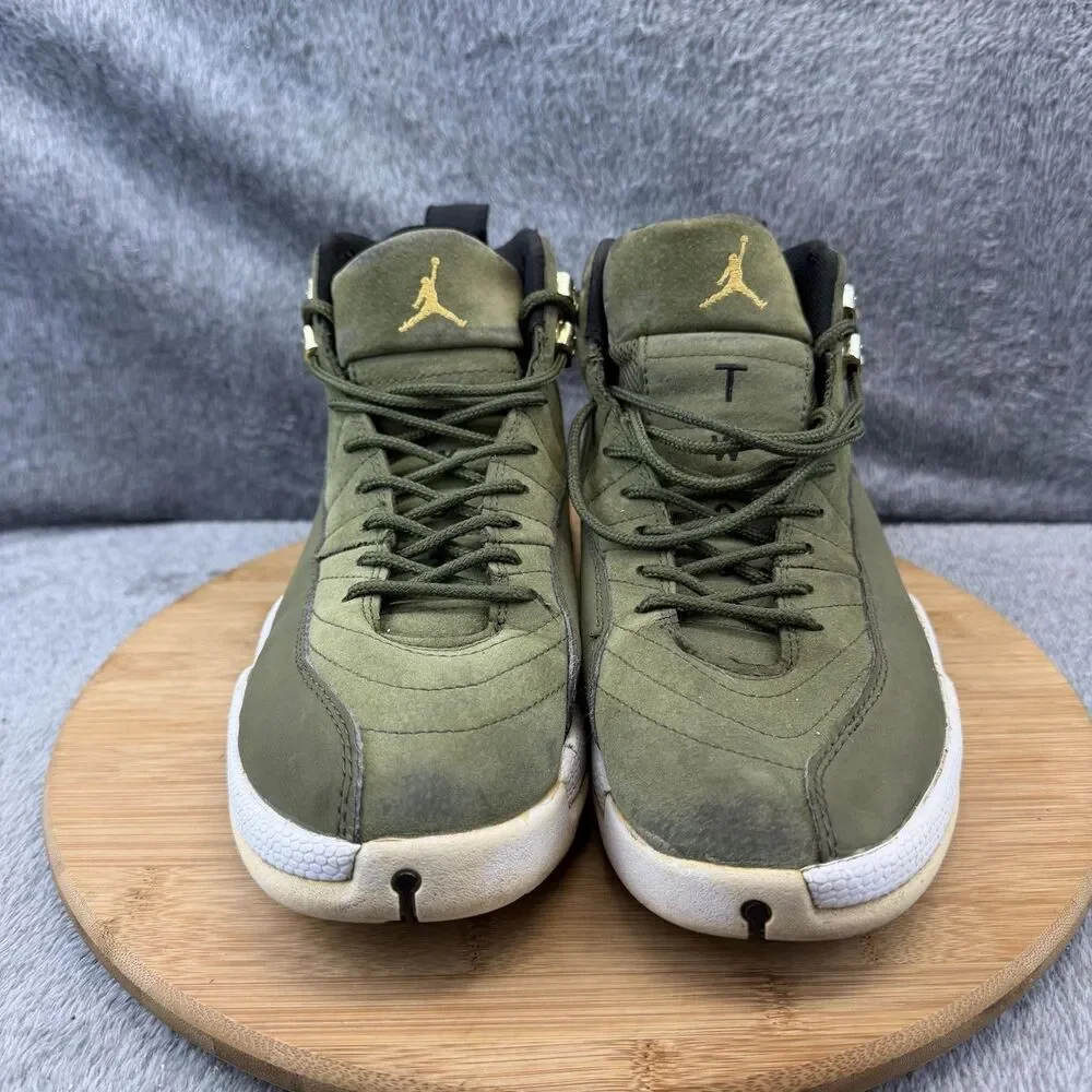 Nike 12 Retro Shoes Mens Size 8 Green Basketball Sneakers 130690-300 No Insoles